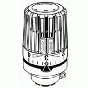 Hlavica termostatická Heimeier  VK  biela  ( pre radiátory s ventil. vložkou Danfoss )
