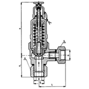 Poistný ventil P10 237-616 DN 25 závitový