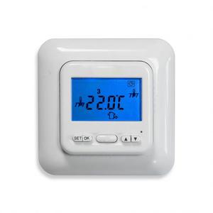 Duálny programovateľný termostat CU 520t s teplotným senzorom podlahy a interiéru