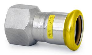 I.INOX.PLYN Prechodka PRESS GAS - s vnútorným závitom - 54mm-Rp2