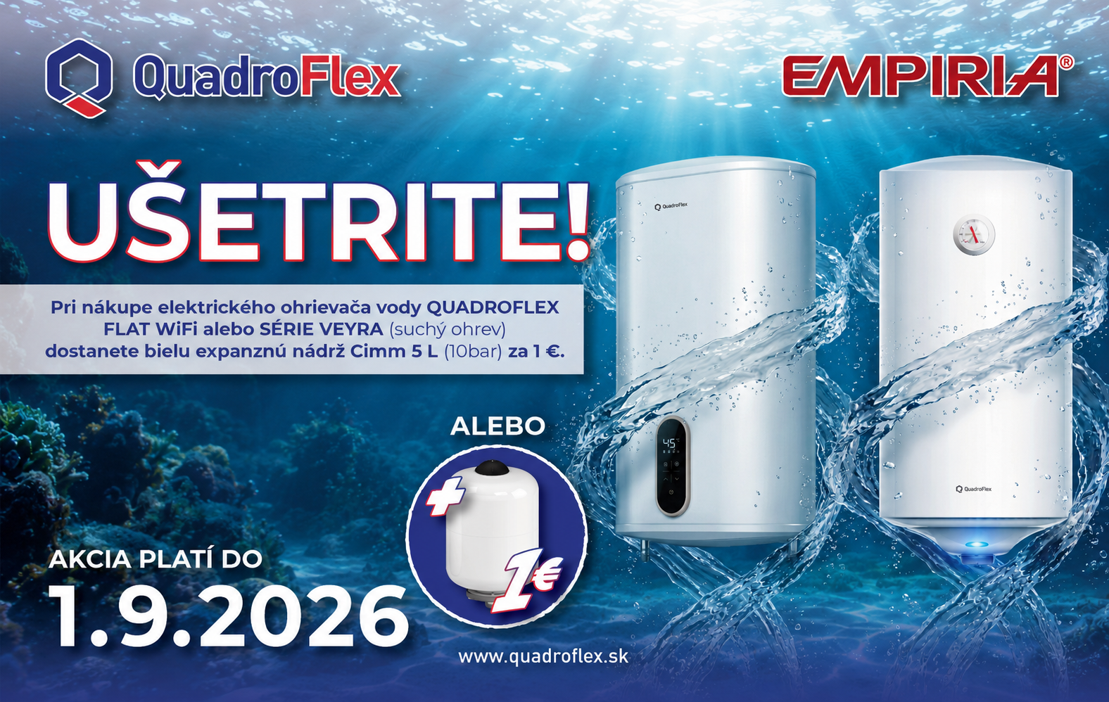 Quadroflex ohrievače