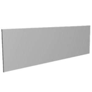 Čelný panel UNI-2 160 cm z MDF, biela