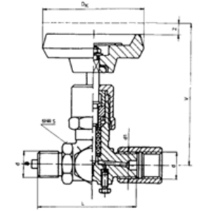 Tlakomerový ventil 3-cestný STN 137517.5B M20x1,5