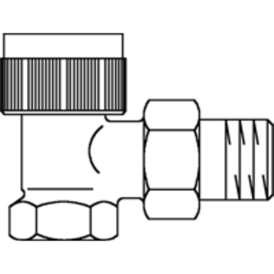 Termostatický ventil rohový 