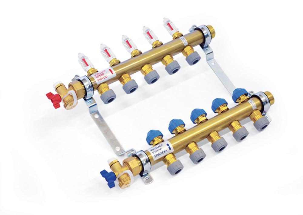 Rozdeľovač pre podlahové vykurovanie VSS  8-1