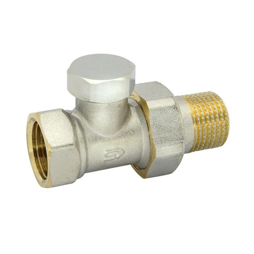 Radiátorové šrobenie priame niklované  3/8