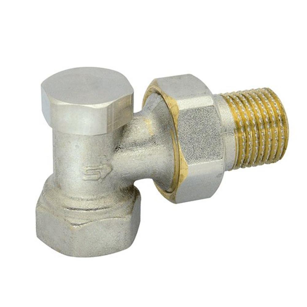 Radiátorové šrobenie rohové niklované  3/8