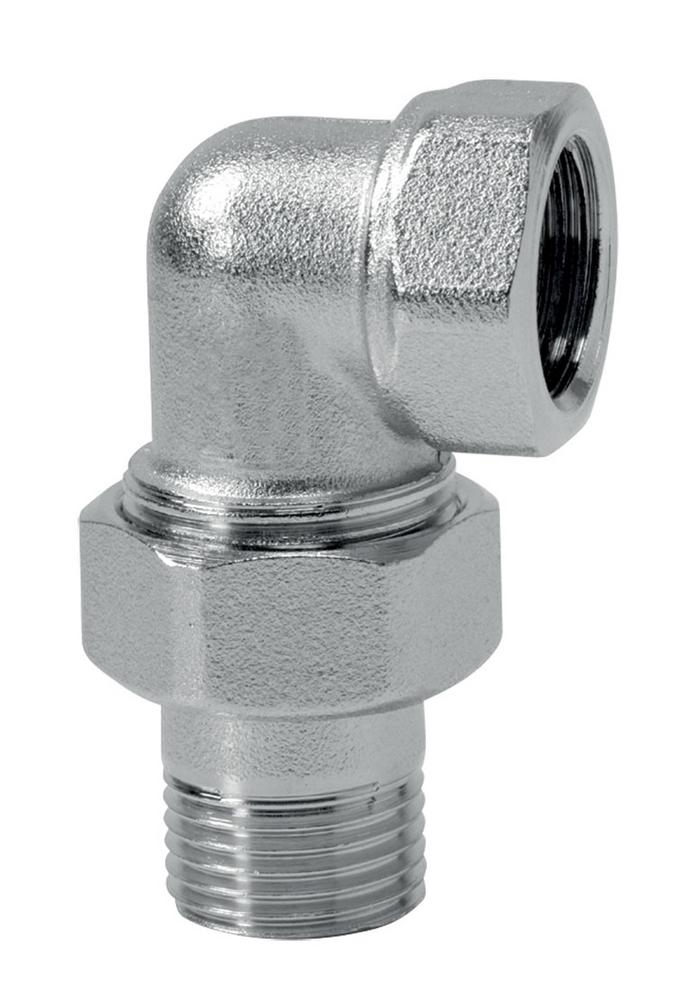 Radiátorové šróbenie rohové niklované  1/2