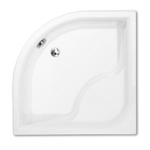 Sprchová vanička akrylátová štvrťkruhová 90 hlboká s nožičkami a panelom Roth  Viki Lux