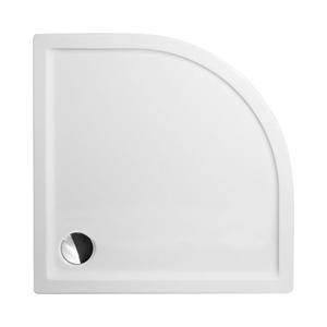 Sprchová vanička akrylátová štvrťkruhová 80x80 bez sifónu 90, bez panela, R550 Roth  Flat Round