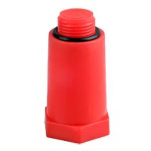 Aalberts Stavební zátka s mosazným závitem, samotěsnicí modrá