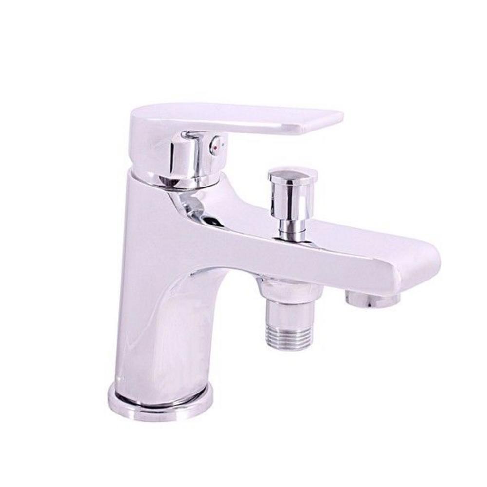 Vodovodná batéria vaňová stojanková páková chrómová s prepínačom na výtoku, dizajn umývadlovej batérie výška 14,6cm COLORADO  RAV