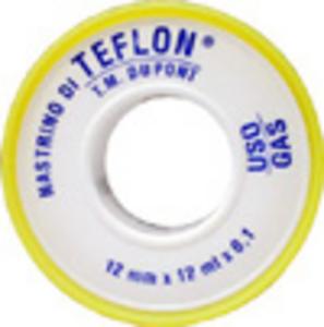 Teflónová páska na PLYN veľká, žltá - šírka=19 mm, dĺžka=12m, hrúbka=0,1mm