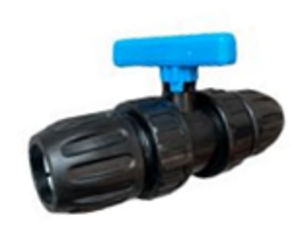 PE mechanické tvarovky guľový ventil 63 PE-PE