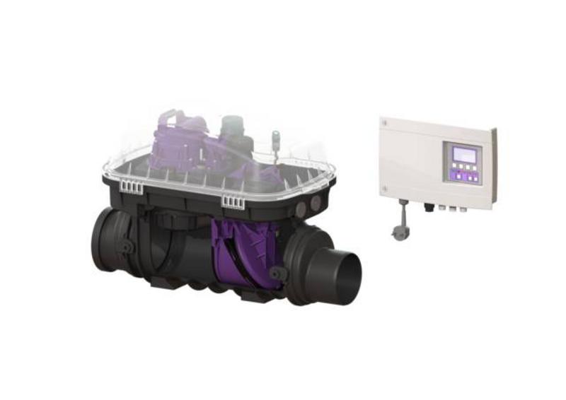 KESSEL Spätná klapka s čerpadlom Pumpfix F Komfort DN 125, inšt. do nechráneného potrubia