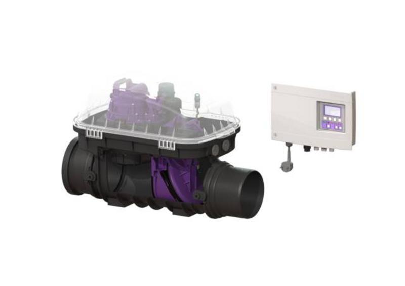 KESSEL Spätná klapka s čerpadlom Pumpfix F Komfort DN 160, inšt. do nechráneného potrubia