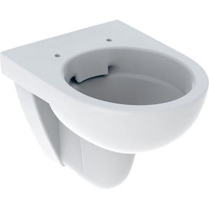 Geberit Selnova Compact wall-hung WC, washdown, small projection, Rimfree: Biela