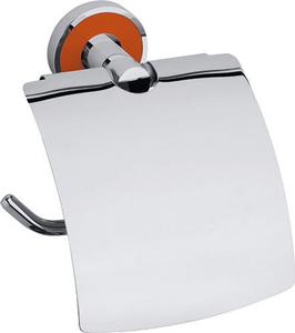 Držiak toaletného papiera Bemeta Trend-is krytom oranžový úchyt