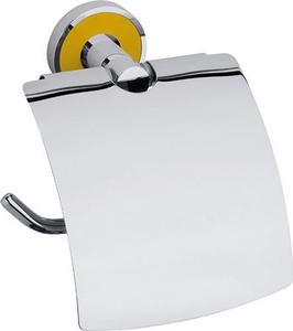Držiak toaletného papiera Bemeta Trend-is krytom žltý úchyt