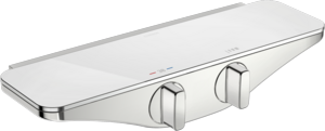 Vodovodná batéria sprchová nástenná termostatická biela/chrómová rozteč: 150mm EMOTION  Hansa