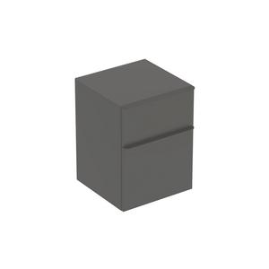 Bočná skrinka Geberit Smyle Square s dvomi zásuvkami: B=45cm, H=60cm, T=47cm, láva/lakované matné, láva/matná prášková farba