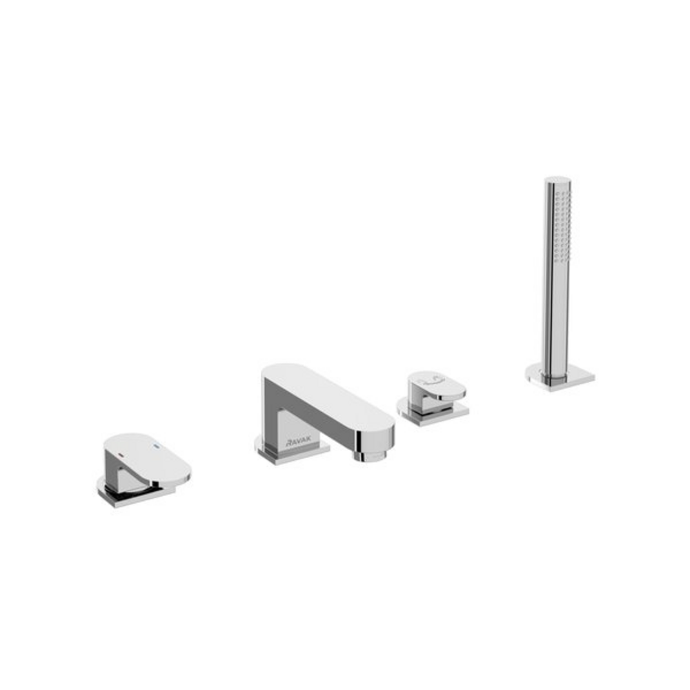 Vodovodná batéria vaňová 4-otvorová na okraj vane Chrome Ravak CR026.00