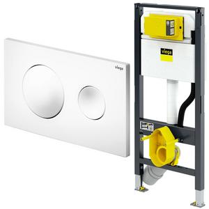 AKCIA: inštalačný modul WC nádrž predstenový - PREVISTA DRY + VISIGN FOR STYLE 20 - biele