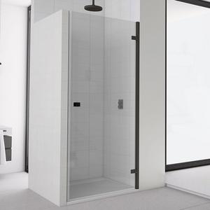Jednokrídlové dvere pravé 70 cm, profil čierny matný, sklo číre, SanSwiss AN1CD07000607