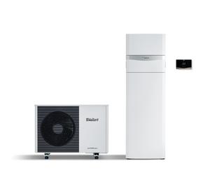 Tepelné čerpadlo  monoblok vzduch/voda   5kW, 1-fázové 75°C s integrovaným zásobníkom TÚV 190l, aroTHERM VWL 55/6, regul. VRC 720  Vaillant