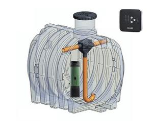 ELCU-3000l KOMPLET DTRON plastová nádoba na využitie dažďovej vody      IVAR CS