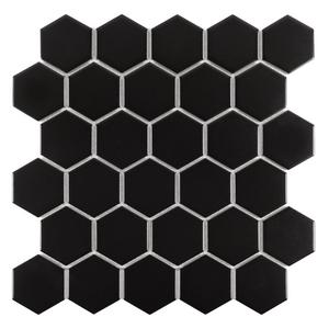 Mozaika HEXAGON BLACK 51 mat