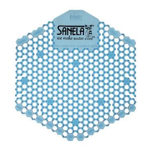 Sitko do pisoárov plastové modré s vôňou kvet bavlny Sanela SLA 11C