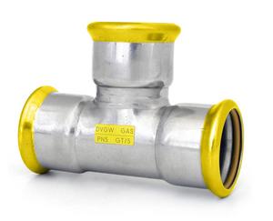 I.INOX.PLYN T-kus 90° PRESS GAS - jednoznačný - 54mm