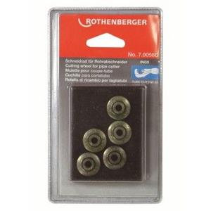 Rothenberger náhradné rezné kolieska pre rezač INOX TC 35 (6-35 mm) a TC 42 PRO (6-42 mm), sada 5ks