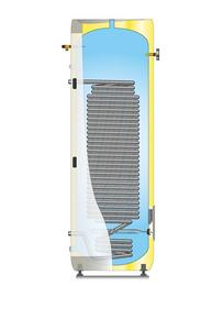 Ohrievač kombinovaný stacionárný 300 DGC 300 - 3kW/1x230V + coil 2,75m2 NEREZOVY, vhodny pre tepelne cerpadla