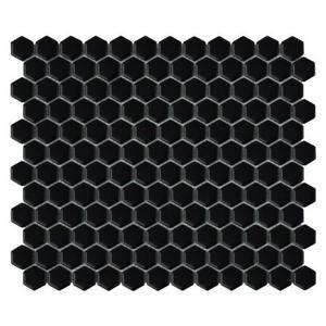 MOZAIKA HOUSE LOVES Mini Hexagon Black matt