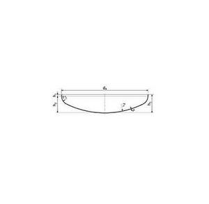 Dno klenuté privarovacie 355,6x8mm  PN16