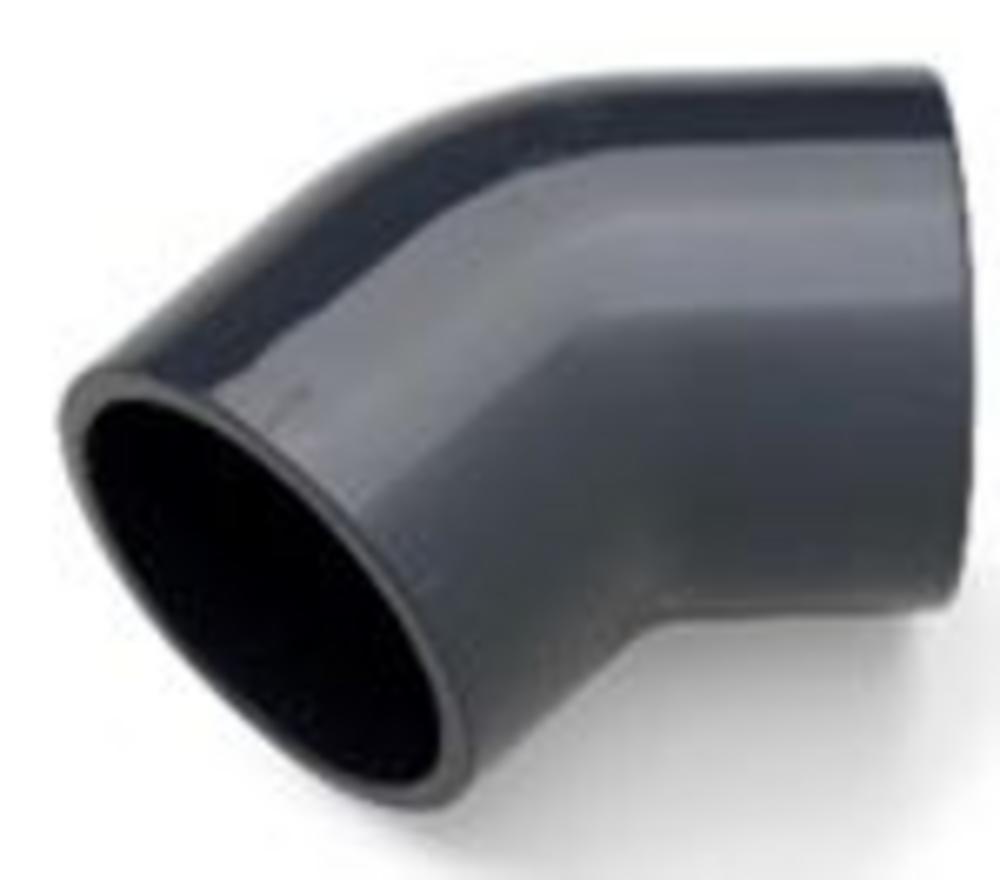 PVC-U tlakové lepené koleno    160/45°