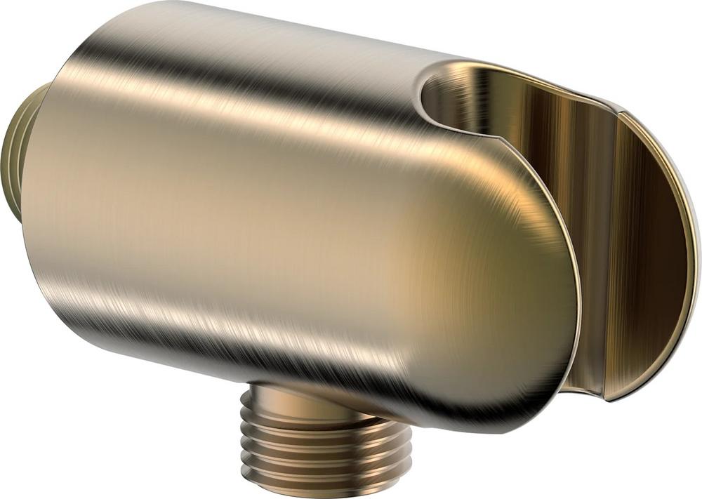 Pripojovacie kolienko BRUSENY BRONZ s držiakom.sprchy Hansa