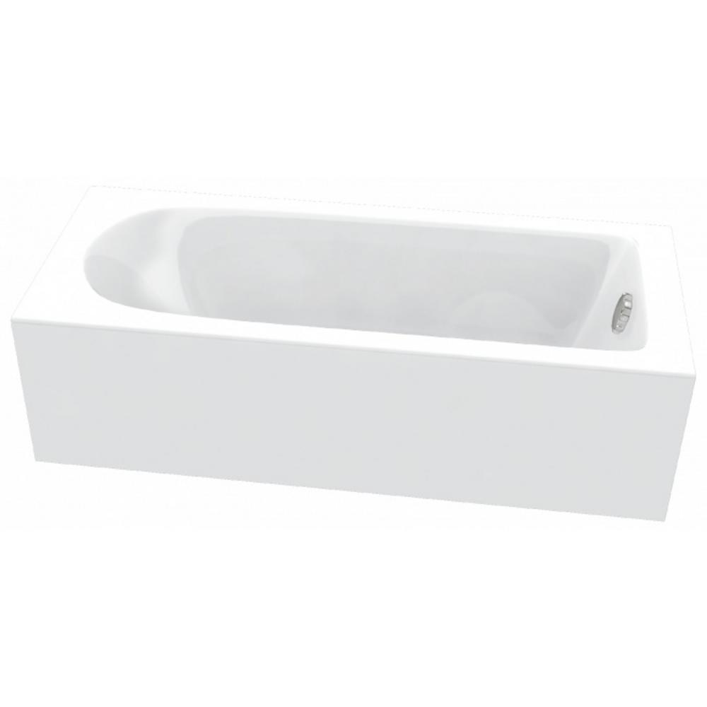 Vaňa akrylátová 170x75 cm VIMA ANSE s prepadom, vr. nôh, biela