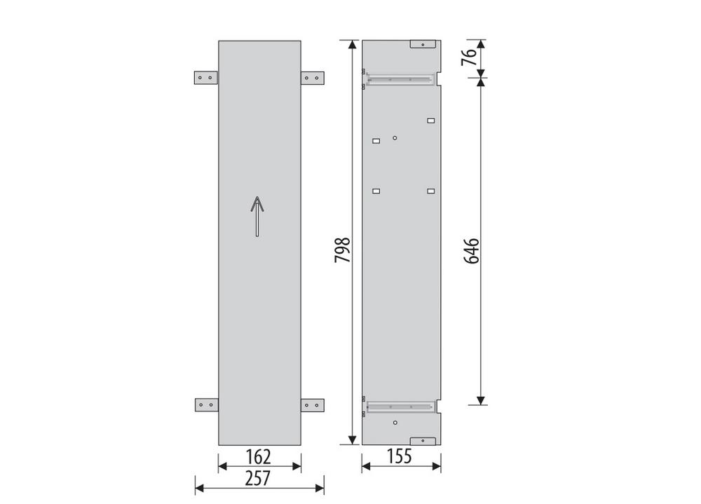 Oceľový podomietkový zabudovateľný rám BR 800 WC Barimpex