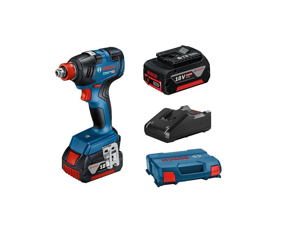 BOSCH SKRUTKOVAC AKU GDX 18V-200, 2x AKU 4,0 Ah, nabíjačka