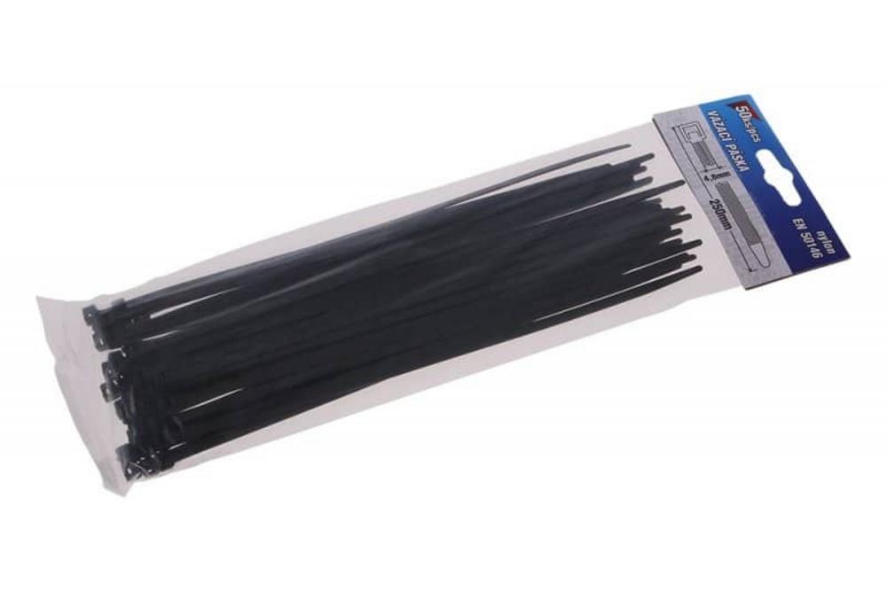Stahovacia paska 4,8x250mm 50ks cierna