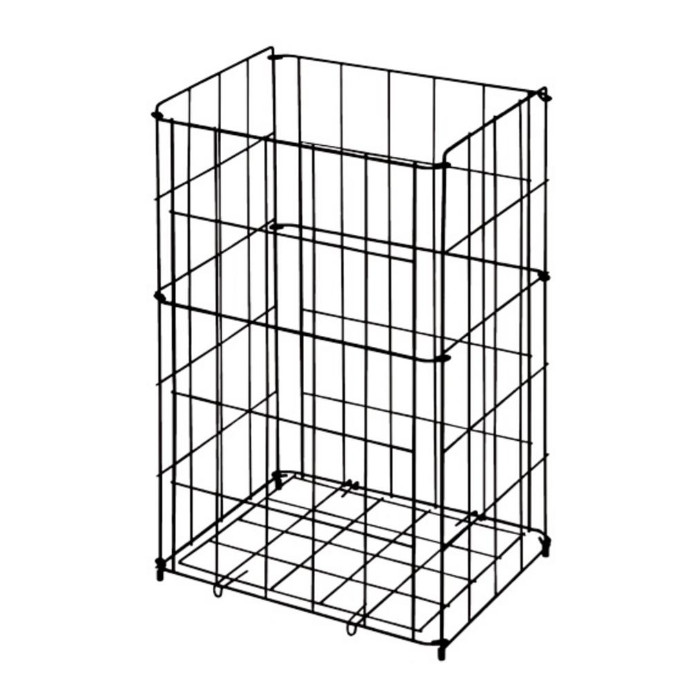 Nerezový drôtený kôš univerzálny 540x340x260 na postavenie na zem, čierny  Sanela SLZN 42V