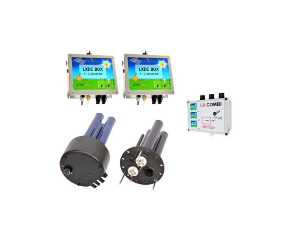 Logitex DC SET TPK210-12/2x1-2,3kW DC + 2x LX DC BOX 1-2,3kW + COMBiner 