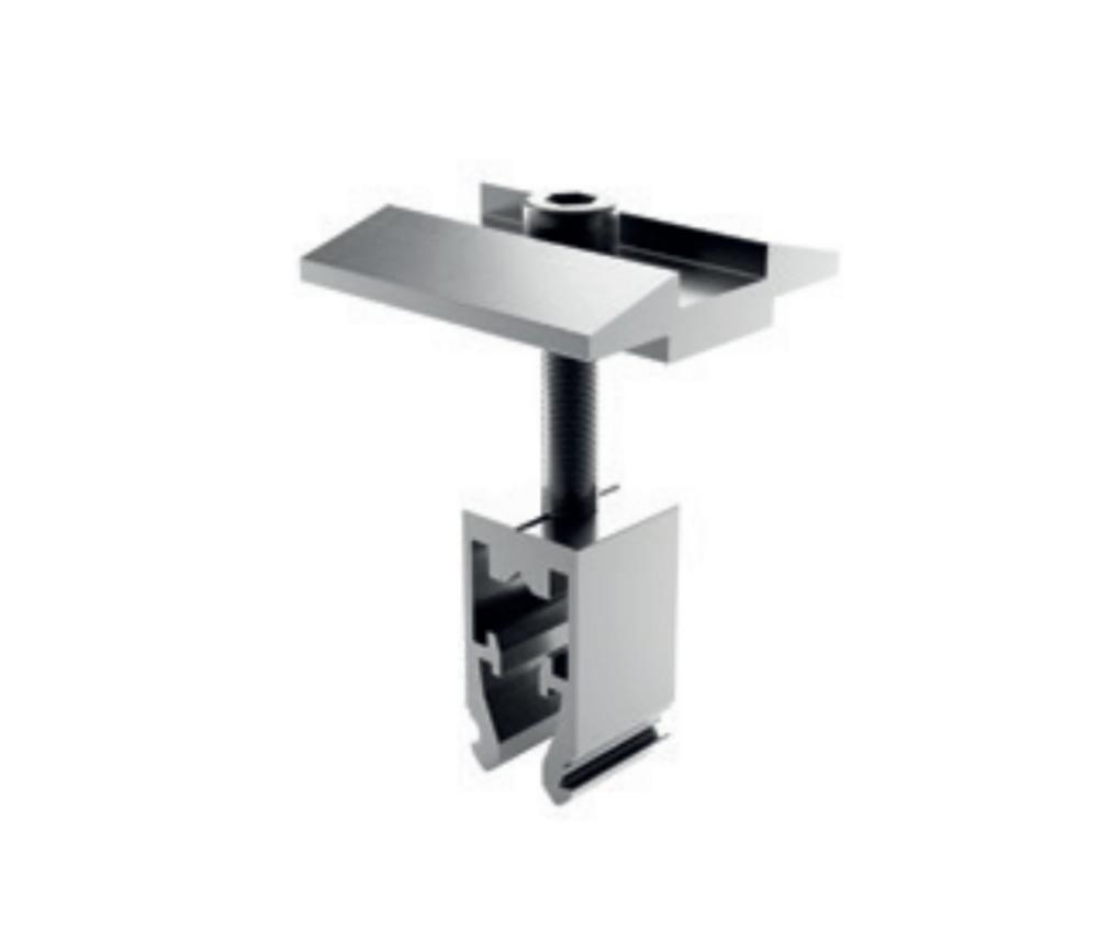 Fotovoltika Stredovy strieborny držiak 30-40mm  Mounting systems