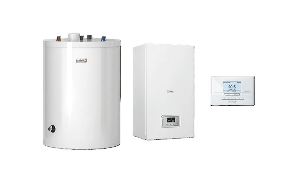 Kotol elekt. so zásobníkom 120L externý 24kW 28K+FE120BM Ray s elektronickým čerpadlom FUGAS ventil,Thermolik P, Protherm