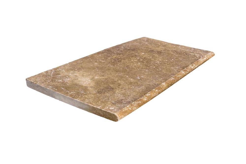 Dlažba kameň - bazénový lem ATR57 Travertín GRANDE 30,5x61x3cm,hnedá, úprava Antik