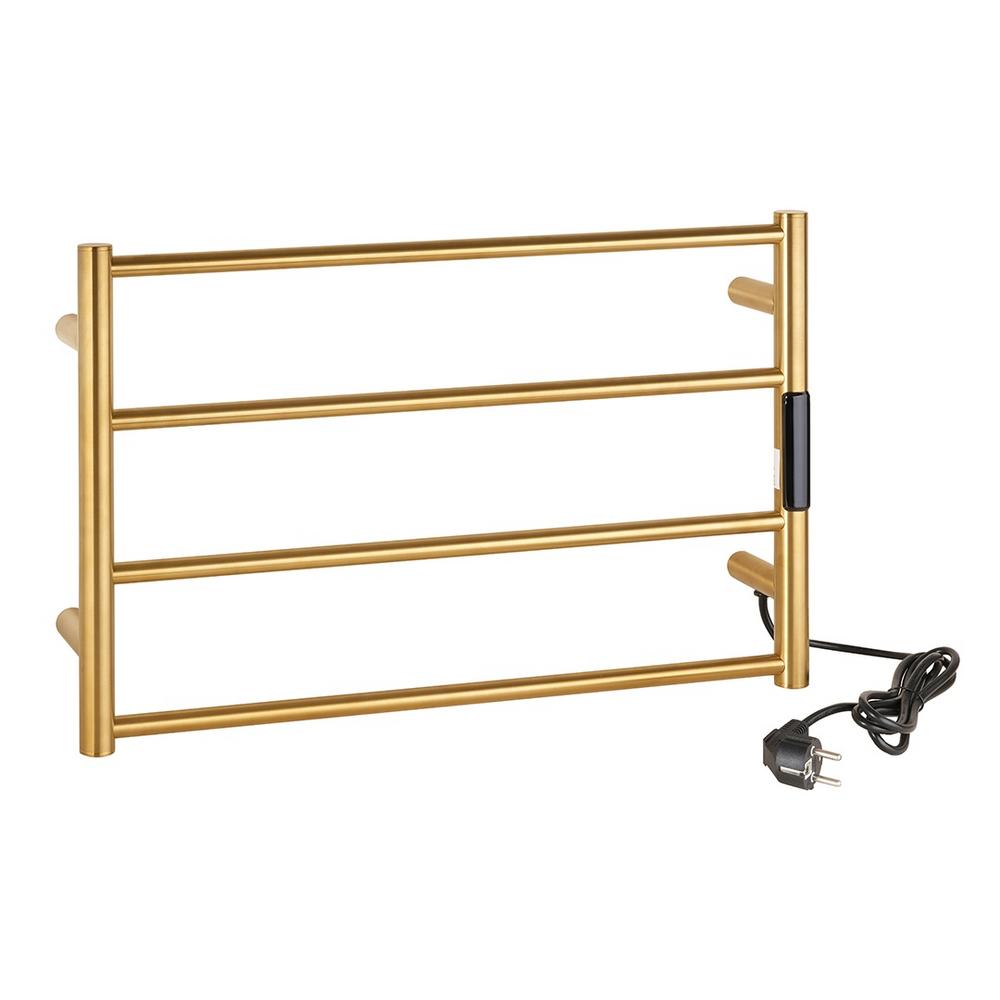 Radiátor kúpeľňový elektrický 560x370mm matná zlatá, 63W Bemeta