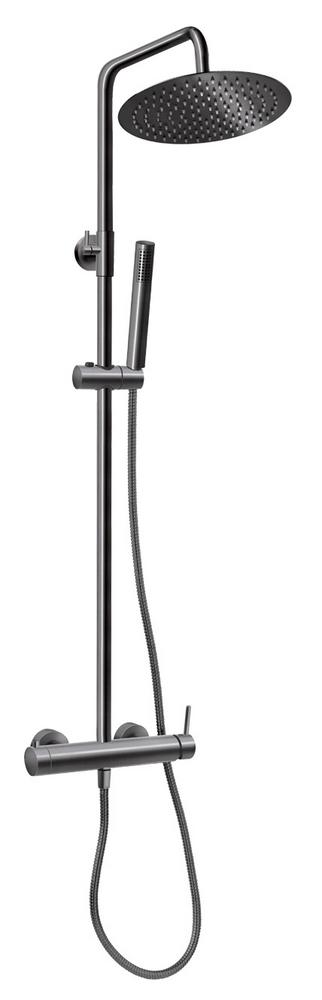 Sprchová súprava + sprchová batéria Ciriculu gun metal Novaservis